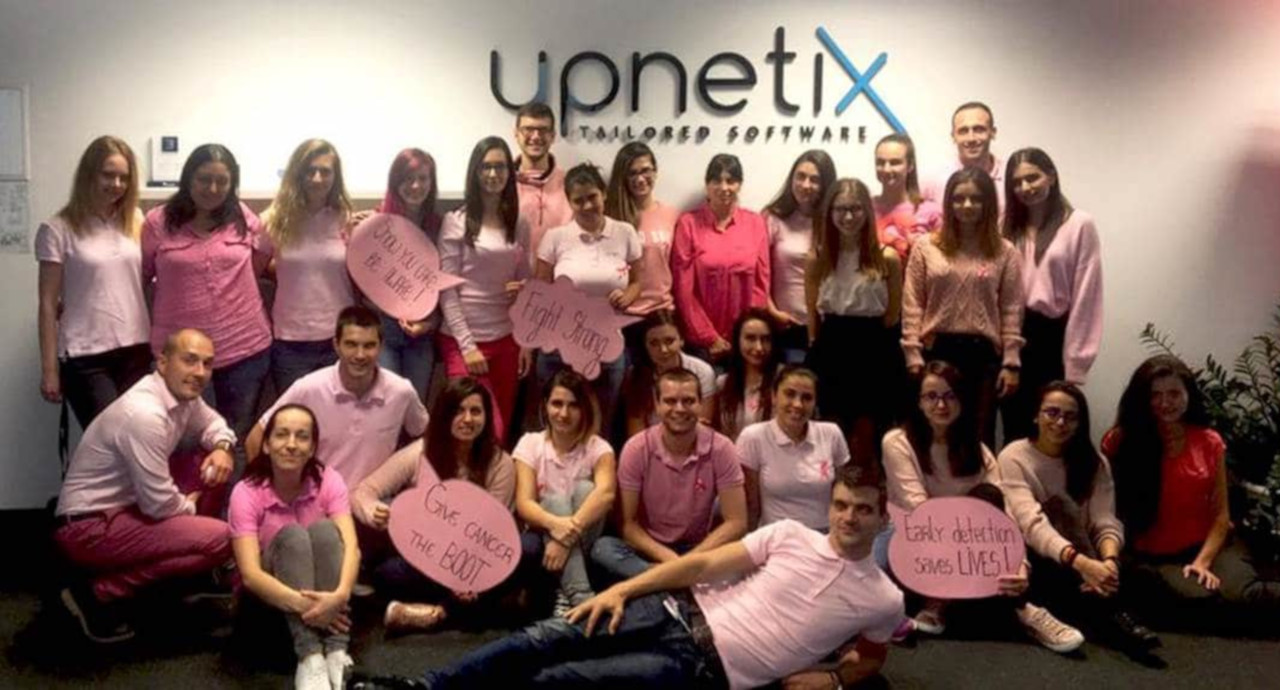 Upnetix посвети месец oктомври на превенцията на рака на гърдата