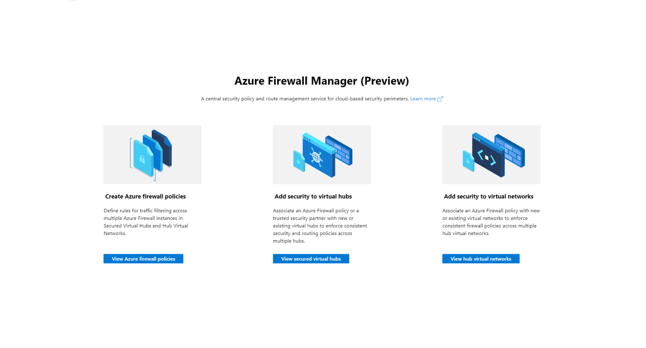 Azure Firewall Manager вече поддържа виртуални мрежи