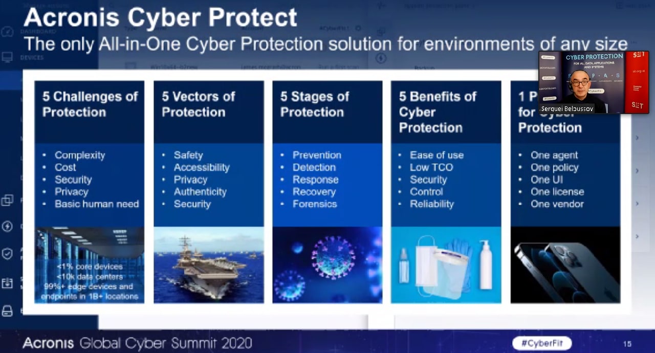 Сергей Белоусов откри лично Acronis Global Cyber Summit 2020
