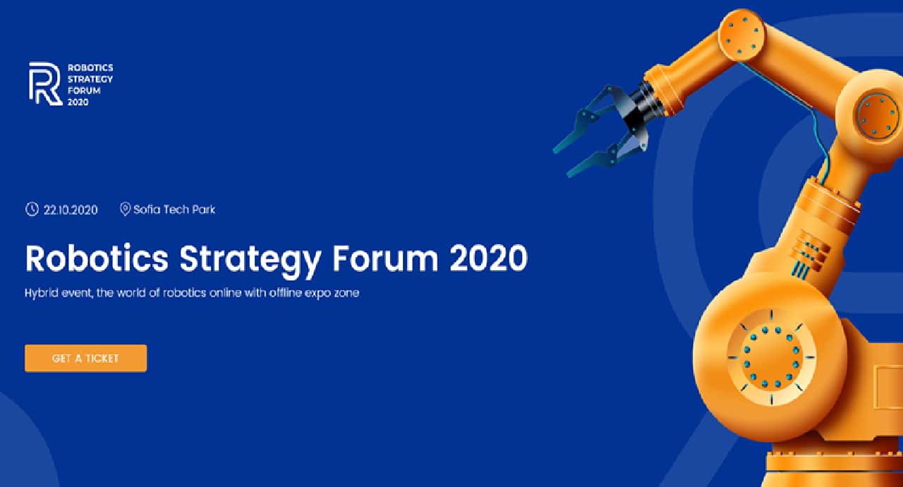 Robotics Strategy Forum 2020 предстои на 22-ри октомври