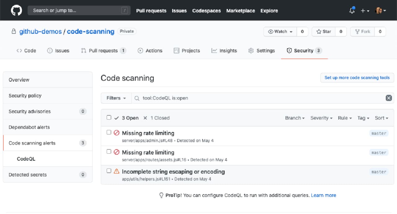 GitHub официално обяви нова система за сканиране на код