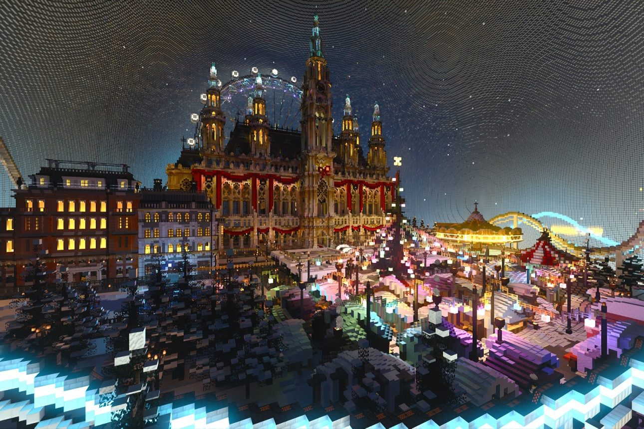 Nvidia стартира най-големият в света Winter Wonderland, построен в Minecraft