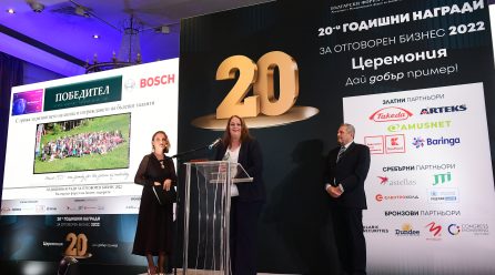 Първо Място Спечели Бош ИЦС на Наградите на Български Форум на Бизнес Лидерите