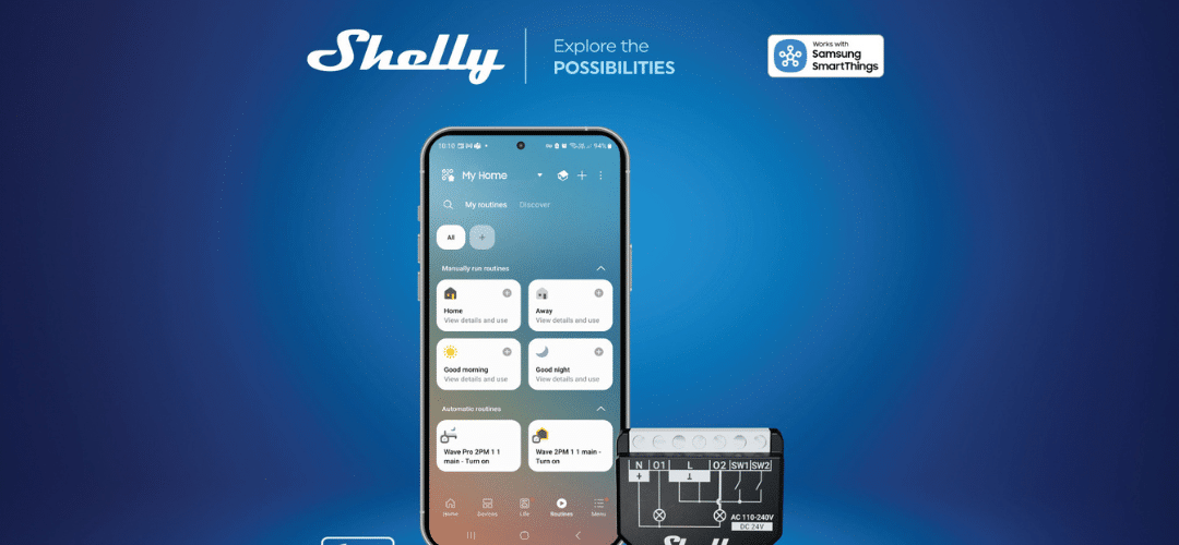 Shelly Group Сертифицира Девет Нови Устройства за Екосистемата SmartThings