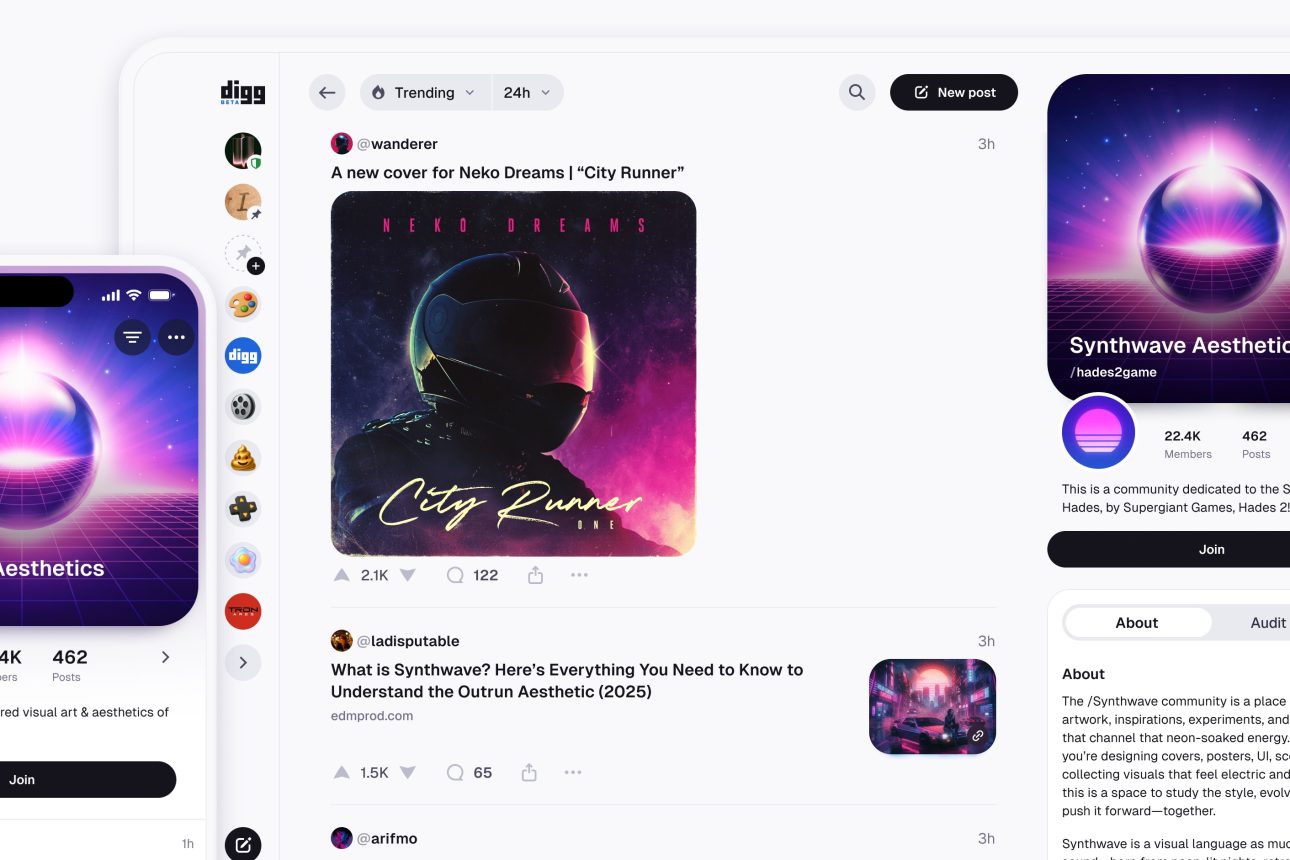 Digg стартира публична бета версия като модерна социална платформа